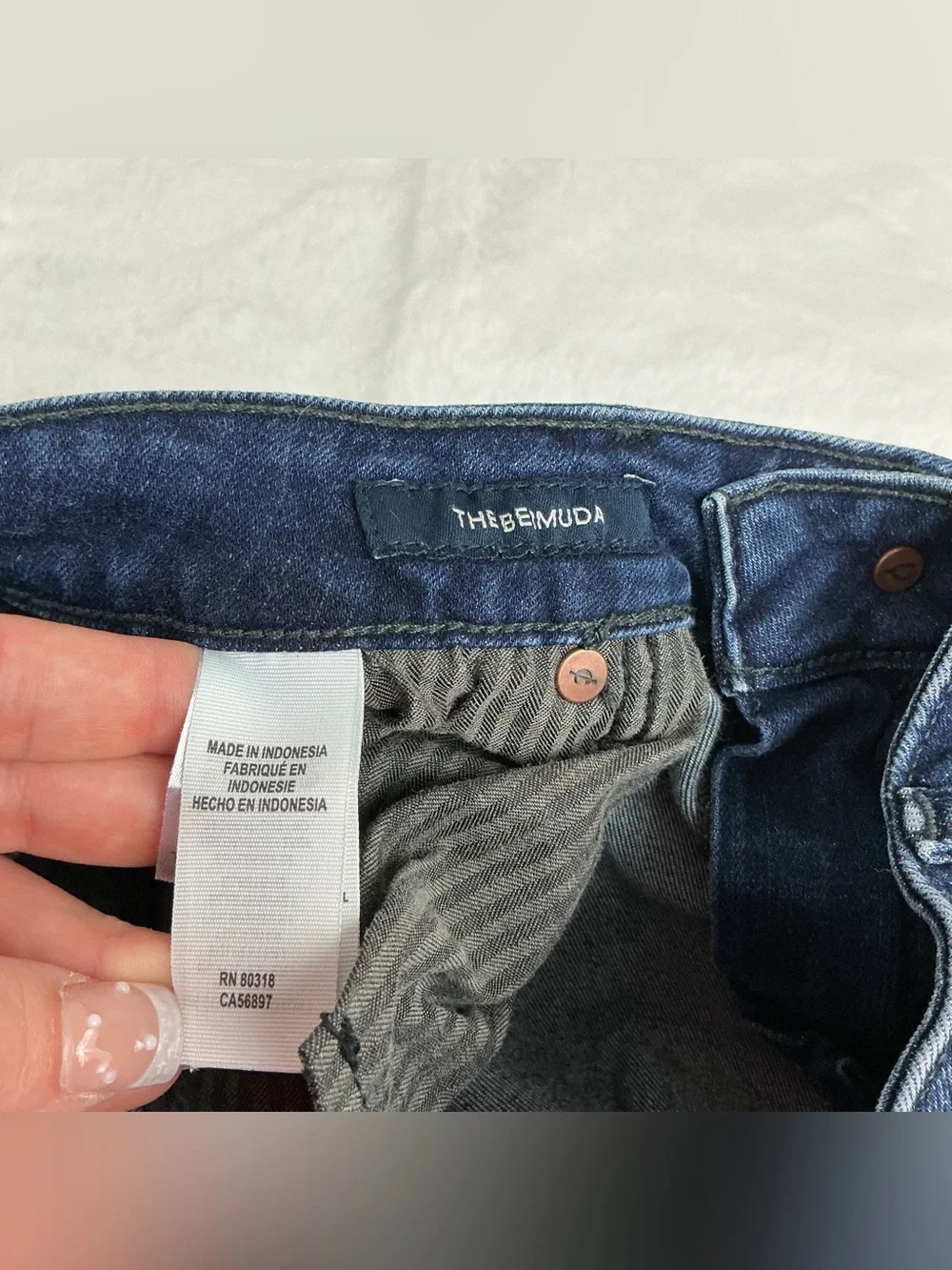Lucky Brand the Bermuda Indigo Denim Shorts